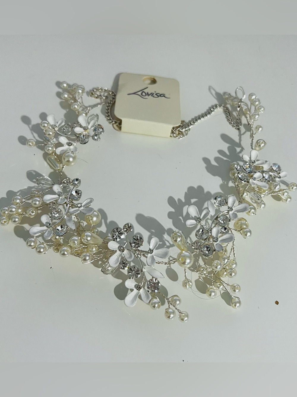 Lovisa necklace choker floral beaded rhinestone